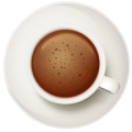 Imagem superior do copo de café