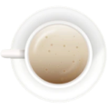 Imagem superior do copo de café