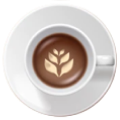 Imagem superior do copo de café